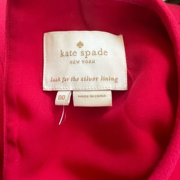 Kate Spade New York Pink Short Sleeve Dress - 00 - Picture 6 of 6